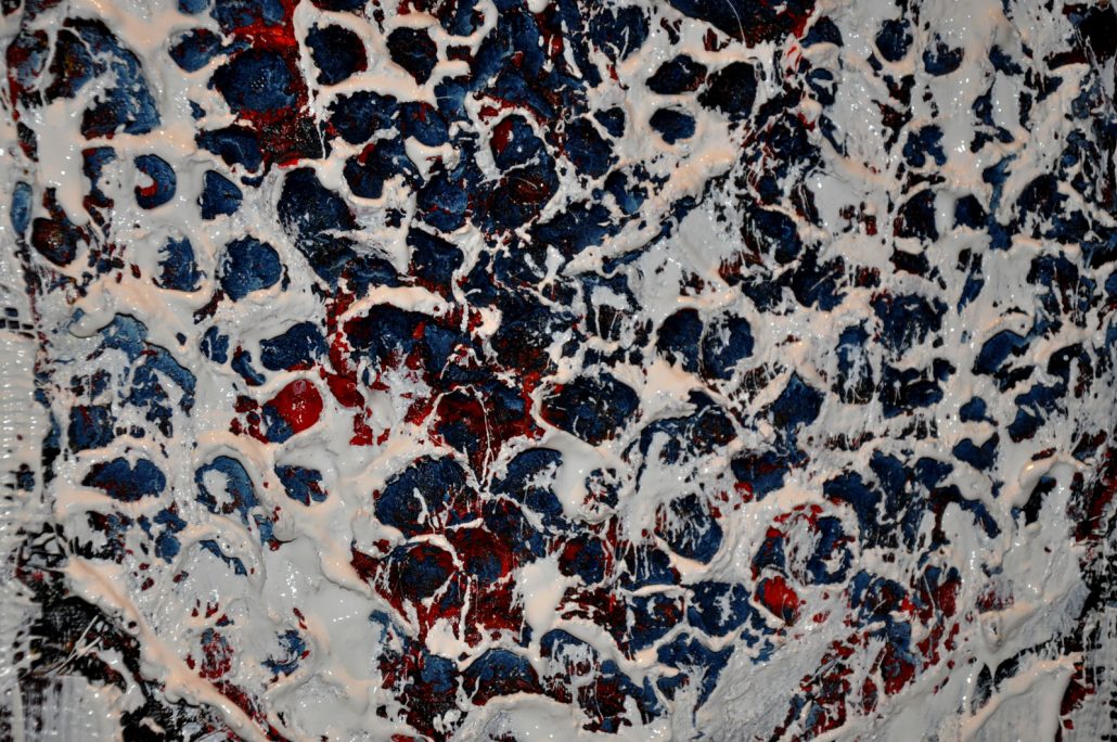 36x48 inches - Acrylic, paper mache on canvas 2014